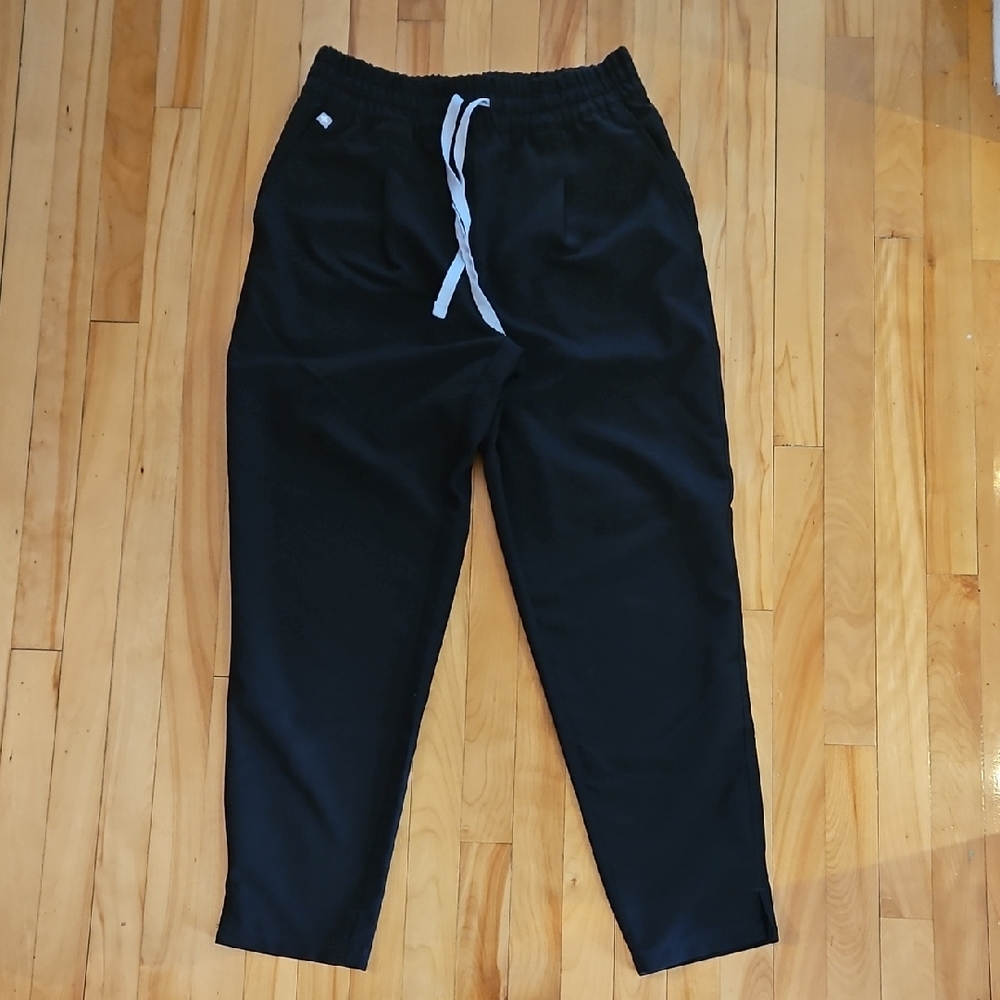 Figs Scrubs Black Trouser Pants